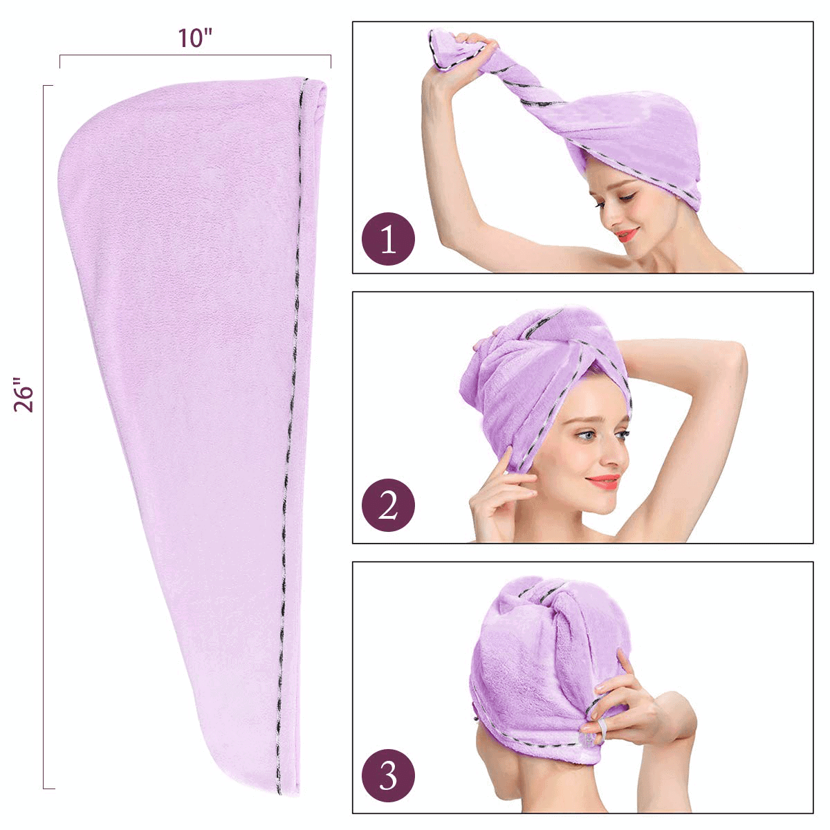 La asciugamani per capelli personalizzati all'ingrosso ti aiuta a  mantenerti pulito e asciutto - Alibaba.com