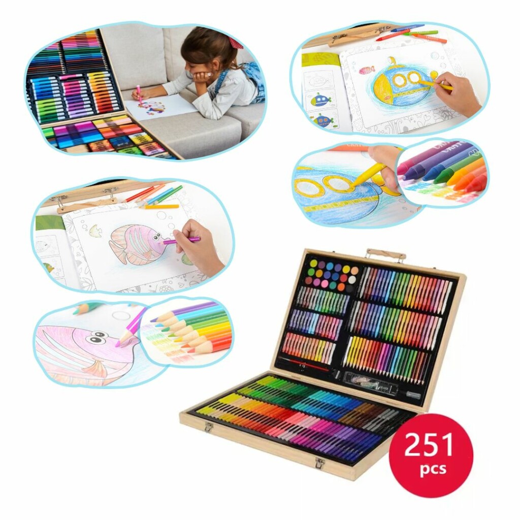 Set da disegno per bambini con colori atossici: sconto WOW(-35%)