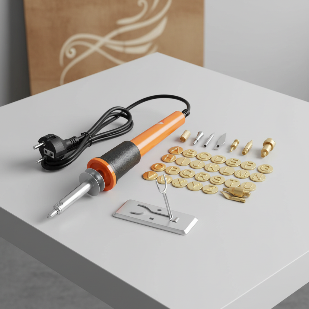 PYROPEN™ PENNA PER INCISIONE IN LEGNO CON ALFABETO - immagine 5