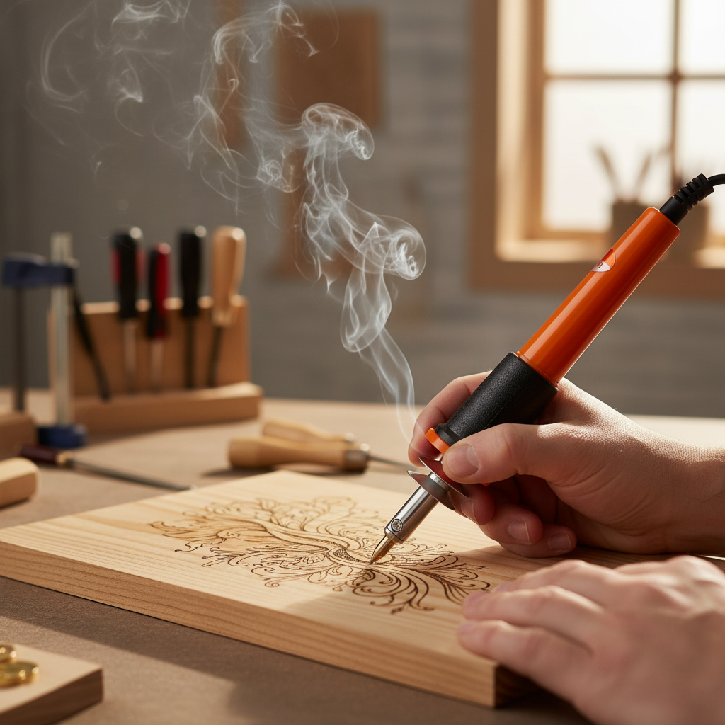 PYROPEN™ PENNA PER INCISIONE IN LEGNO CON ALFABETO - immagine 2