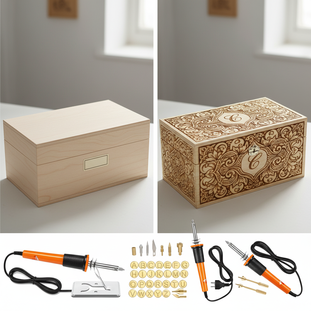 PYROPEN™ PENNA PER INCISIONE IN LEGNO CON ALFABETO - immagine 3