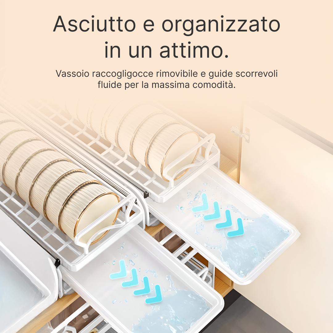 SlideDry™ – Scolapiatti Scorrevole Estraibile - immagine 2
