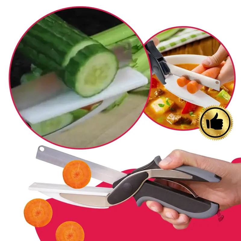 SnapSlice - Forbici da Cucina con Tagliere
