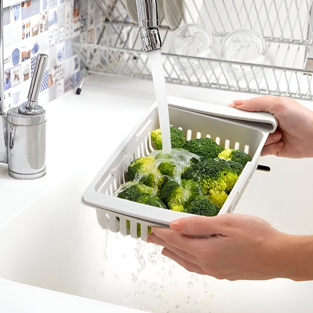 SpaceEase - Cassetti Frigo Bianchi (Confezione da 2) - immagine 4