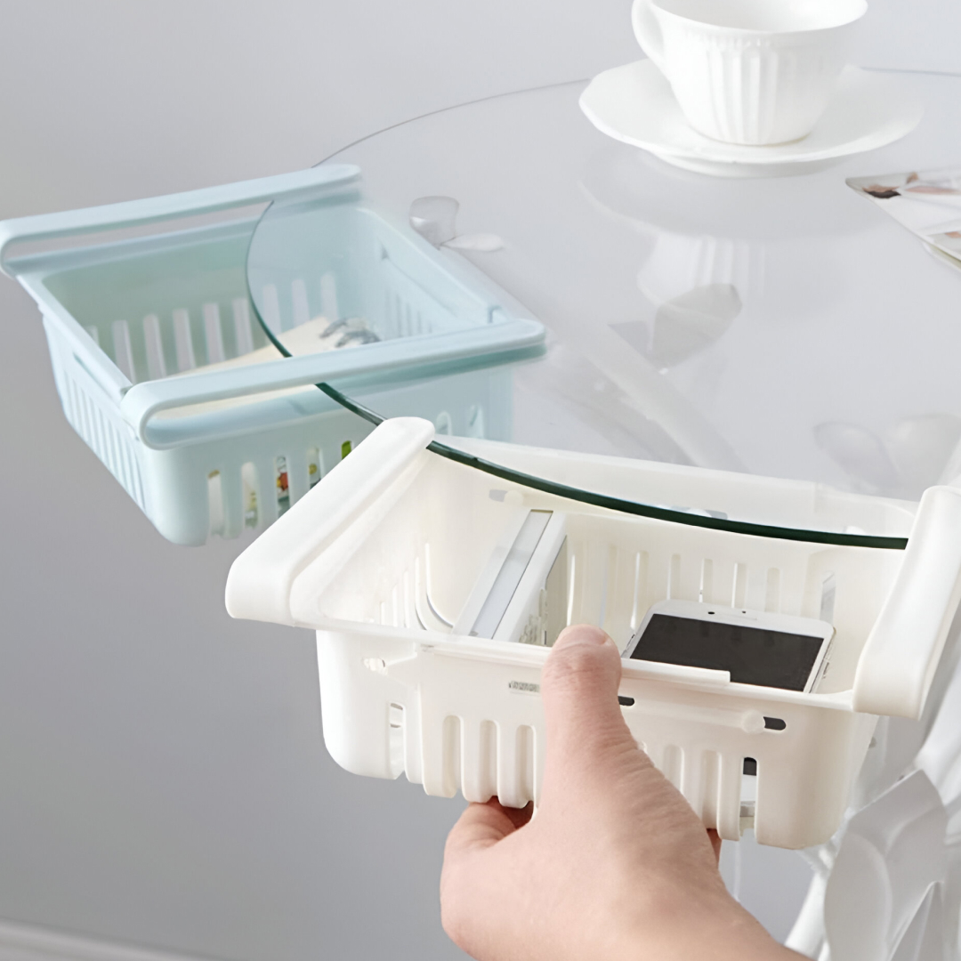 SpaceEase - Cassetti Frigo Bianchi (Confezione da 2) - immagine 5