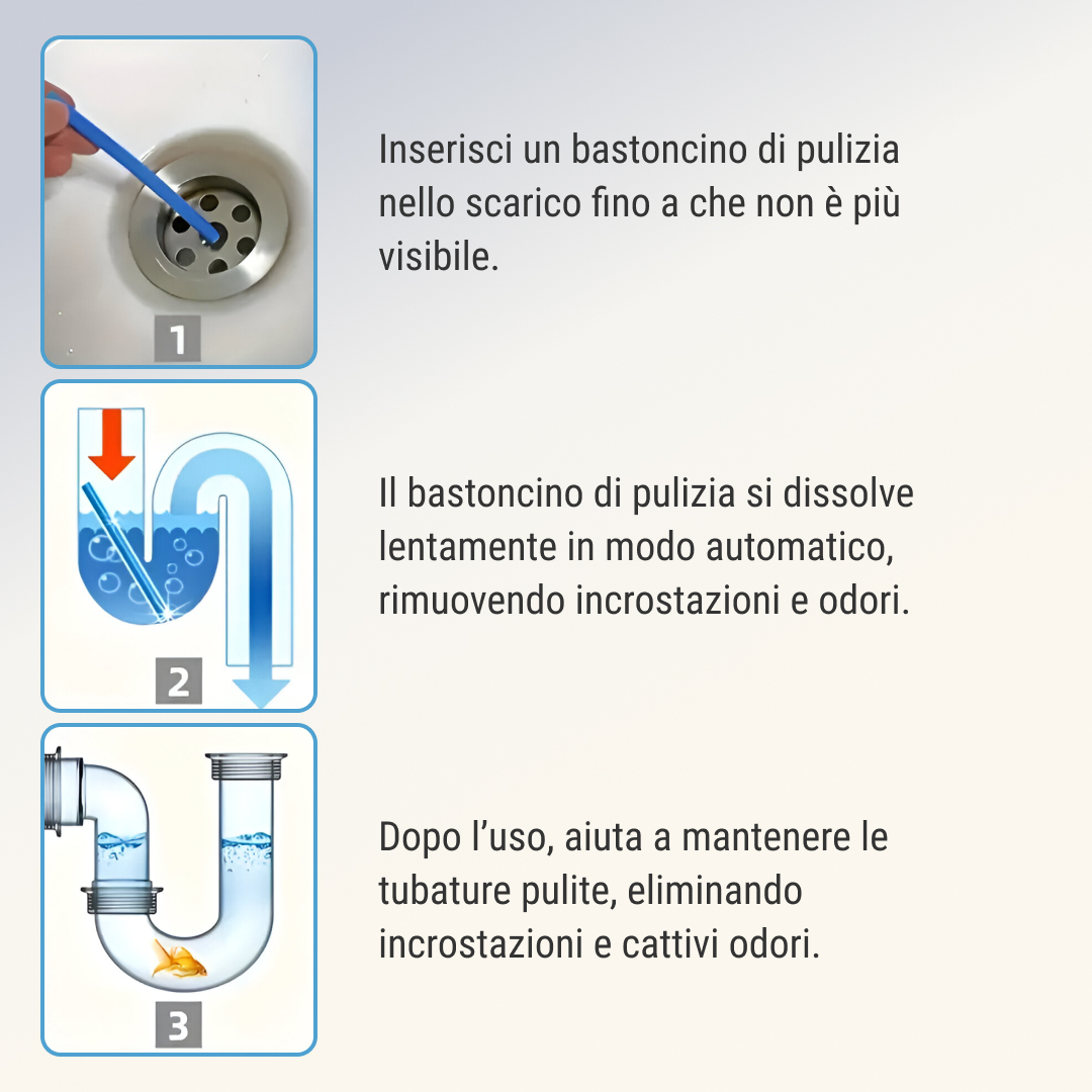 DrainEase - Bastoncini per Prevenire gli Intasamenti - immagine 4