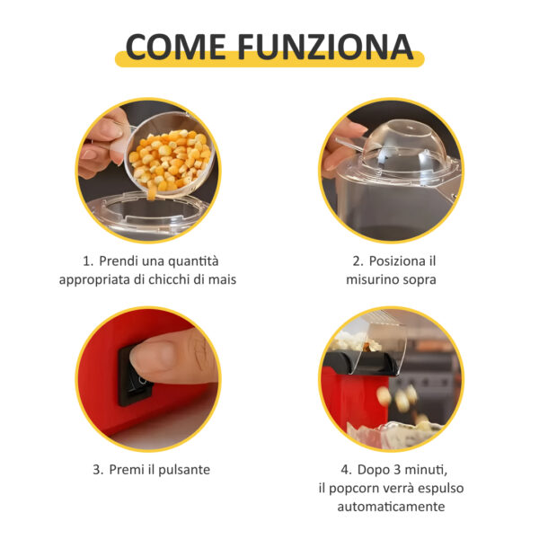 Snaxie™ - Macchina per Popcorn - immagine 5