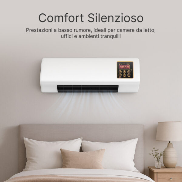 Enchantia – Ventilatore con Funzione Riscaldamento e Ventilazione, Montaggio Senza Attrezzi - immagine 4