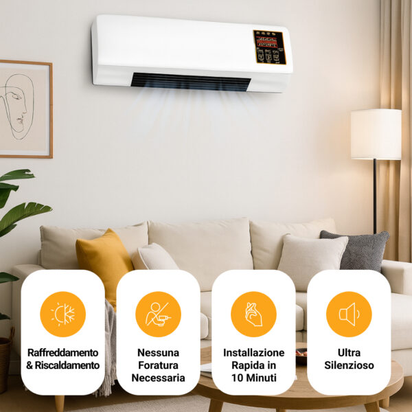 Enchantia – ventilatore di raffreddamento e riscaldamento installabile senza forare - immagine 4