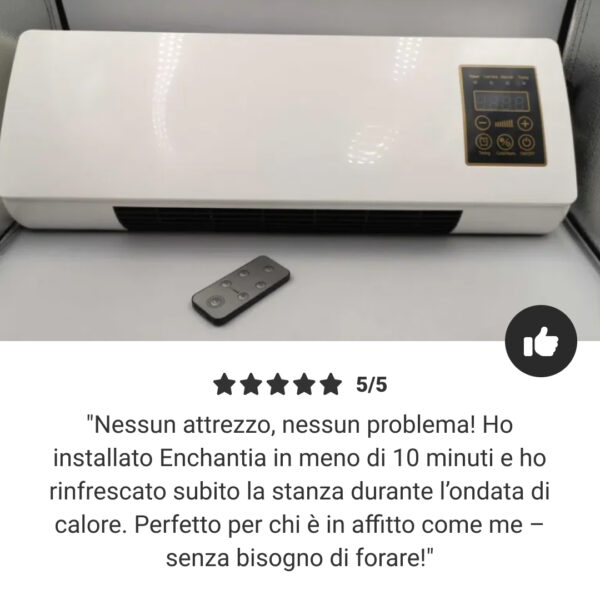 Enchantia – ventilatore di raffreddamento e riscaldamento installabile senza forare - immagine 6