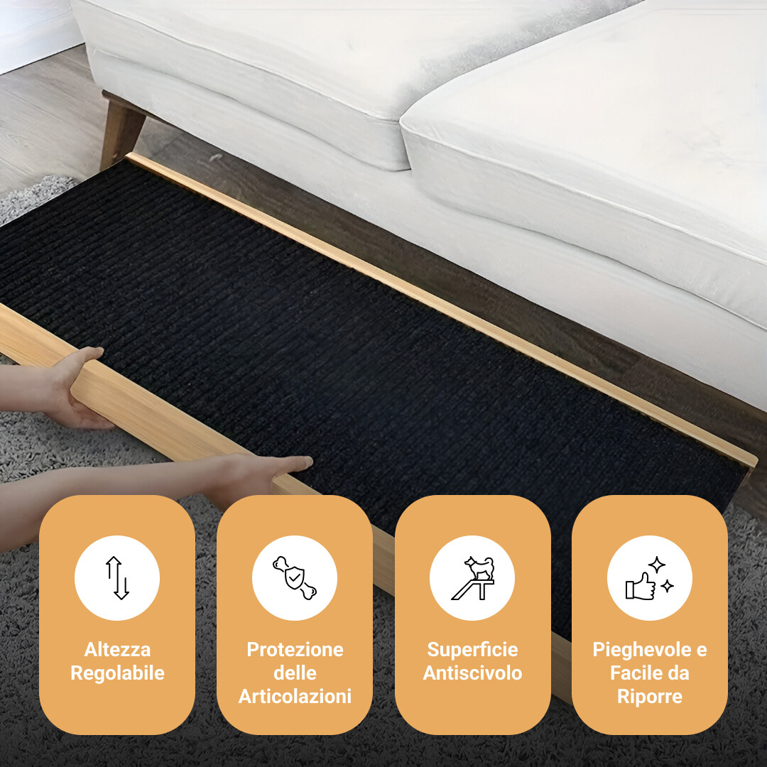 PetEase™ - Rampa Regolabile per Animali - immagine 4