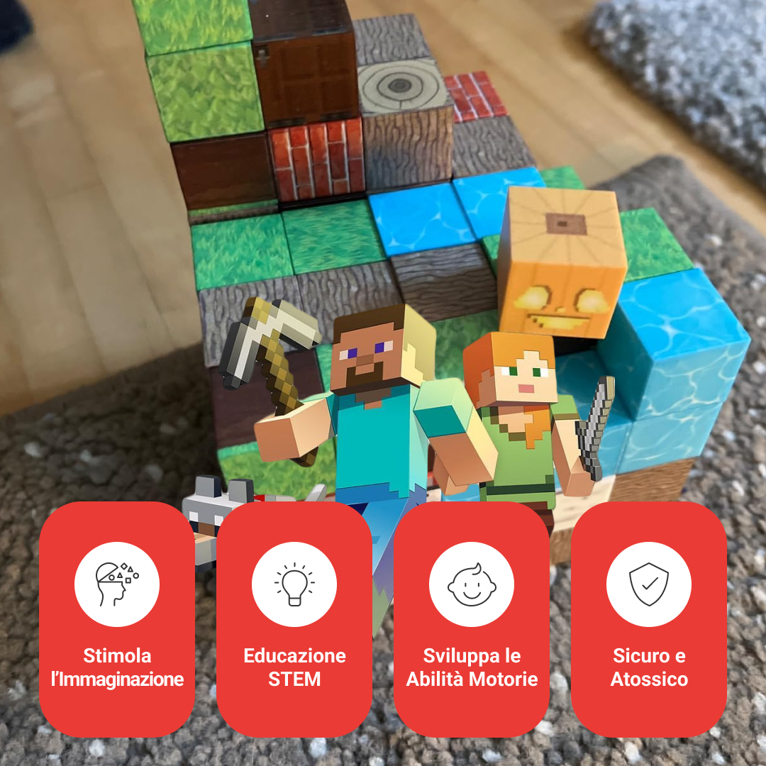 BuildEase™ - Blocchi Magnetici per Costruzione - immagine 5