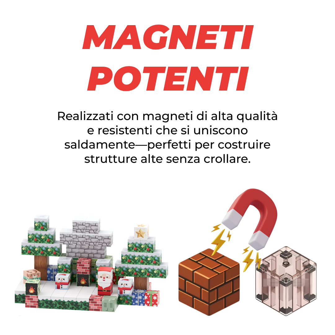 BuildEase™ - Blocchi Magnetici per Costruzione - immagine 3