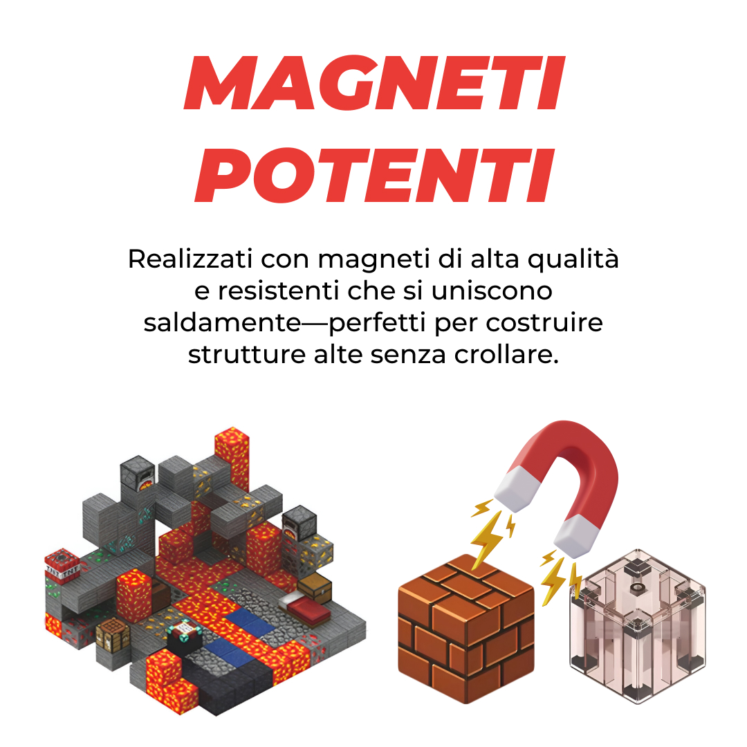 BuildEase™ - Blocchi Magnetici per Costruzione - immagine 3