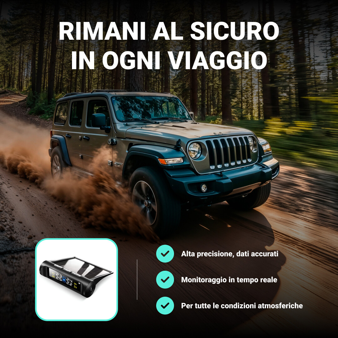 Riboton™ - Sistema di Monitoraggio della Pressione degli Pneumatici Solare - immagine 2