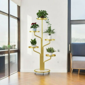 Alternative view of Floro™ - Elegante supporto per piante a 5 livelli con ruote