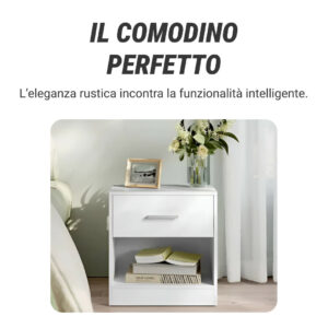 Alternative view of NovaCasa™ – Comodino Smart con Scomparto Nascosto